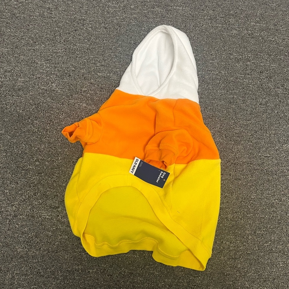 NWT Dog Halloween Candy Corn Sweater
